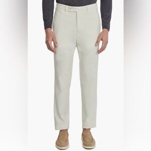Jack Victor Palmer Crossover Stretch Cotton Wool Flat-Front Modern Fit Trousers